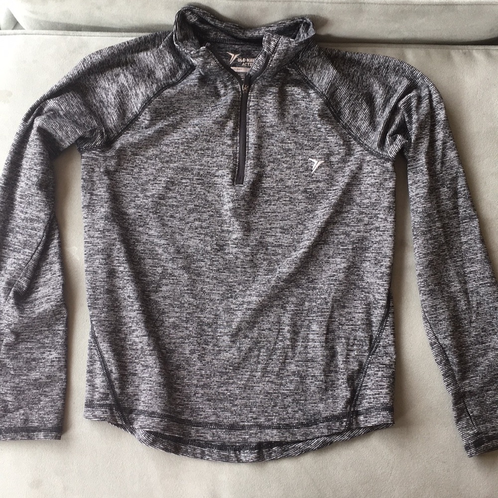 GREY & BLACK ATHLETIC QUARTER ZIP 🖤